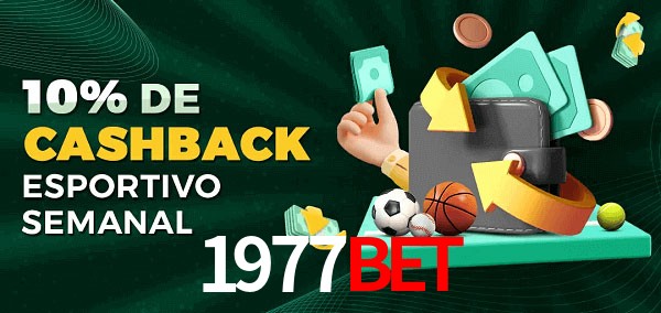 10% de bônus de cashback na 1977bet